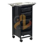 ترولی آرایشگاهی سالن صنعت مدل کارا مشکی